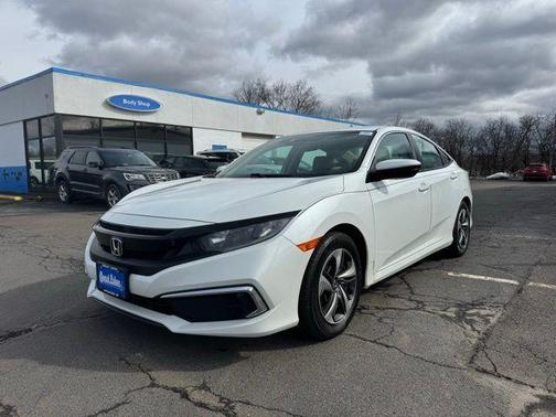 White 2020 Honda Civic LX
