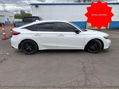 Platinum White Pearl 2025 Honda Civic Sport