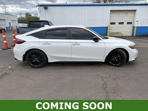 Platinum White Pearl 2025 Honda Civic Sport