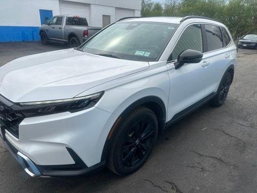Platinum White Pearl 2024 Honda CR-V Hybrid Sport Touring