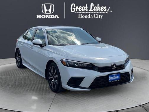 Platinum White Pearl 2023 Honda Civic EX