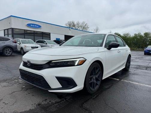 Platinum White Pearl 2023 Honda Civic Sport
