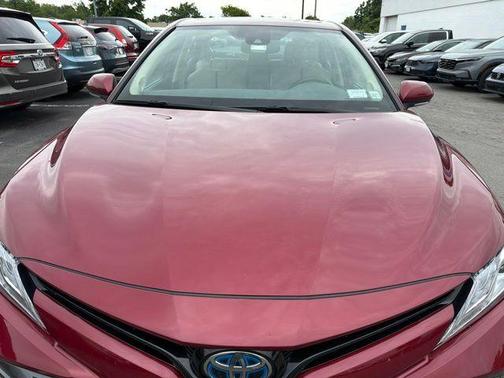 Red 2020 Toyota Camry Hybrid XLE