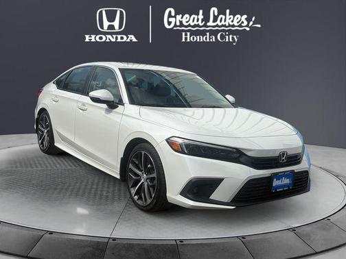 Platinum White Pearl 2024 Honda Civic Touring