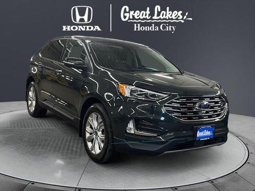 Forged Green Metallic 2023 Ford Edge Titanium