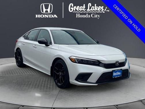 Platinum White Pearl 2023 Honda Civic Sport