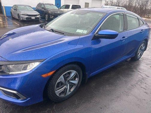 Aegean Blue Metallic 2021 Honda Civic LX