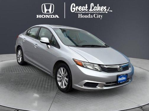 Alabaster Silver Metallic 2012 Honda Civic EX-L
