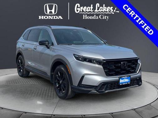 Lunar Silver Metallic 2024 Honda CR-V Hybrid Sport-L