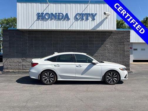 Platinum White Pearl 2024 Honda Civic EX