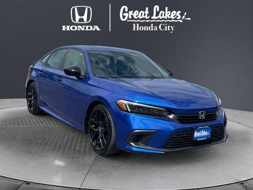 Aegean Blue Metallic 2024 Honda Civic Sport