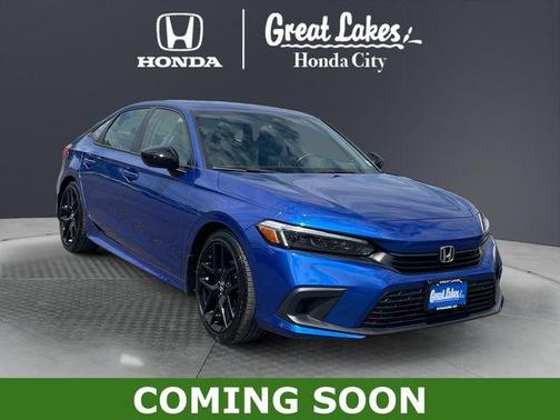 Aegean Blue Metallic 2024 Honda Civic Sport