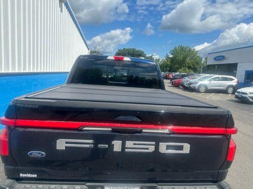 Antimatter Blue Metallic 2023 Ford F-150 Lightning LARIAT