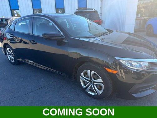 Black 2016 Honda Civic LX