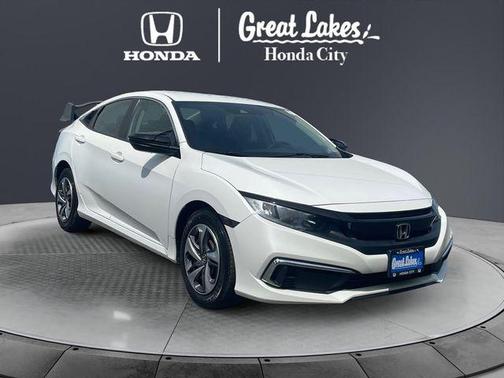 White Orchid Pearl 2019 Honda Civic LX