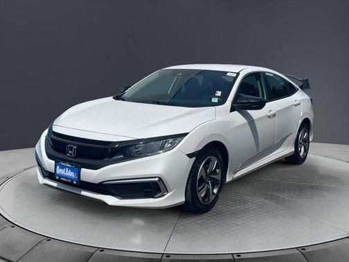 White Orchid Pearl 2019 Honda Civic LX