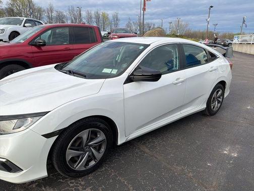 White Orchid Pearl 2019 Honda Civic LX