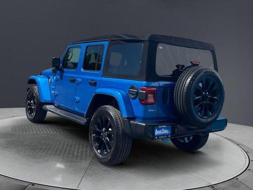 Hydro Blue Pearlcoat 2024 Jeep Wrangler 4xe Sahara