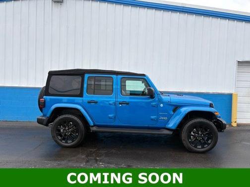 Hydro Blue Pearlcoat 2024 Jeep Wrangler 4xe Sahara
