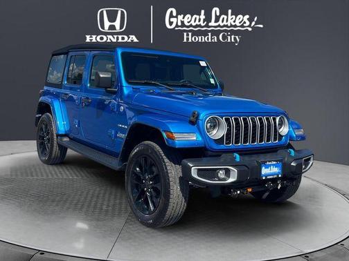 Hydro Blue Pearlcoat 2024 Jeep Wrangler 4xe Sahara