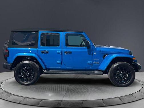 Hydro Blue Pearlcoat 2024 Jeep Wrangler 4xe Sahara