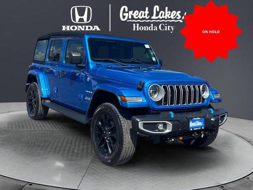 Hydro Blue Pearlcoat 2024 Jeep Wrangler 4xe Sahara