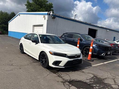 Platinum White Pearl 2023 Honda Civic Sport