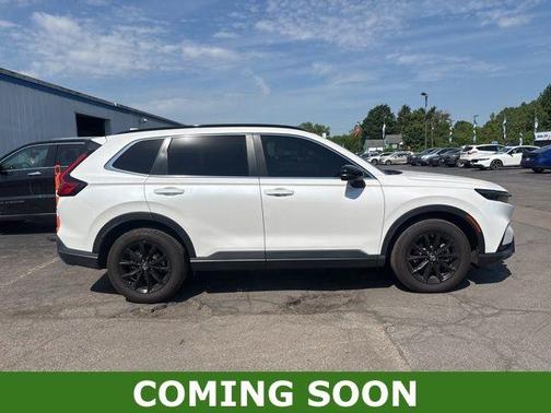 White 2025 Honda CR-V Hybrid Sport