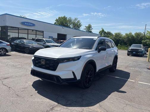 White 2025 Honda CR-V Hybrid Sport