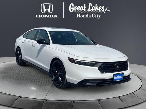 Platinum White Pearl 2023 Honda Accord Hybrid Sport-L