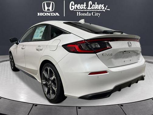 Platinum White Pearl 2026 Honda Civic Hybrid Sport Touring