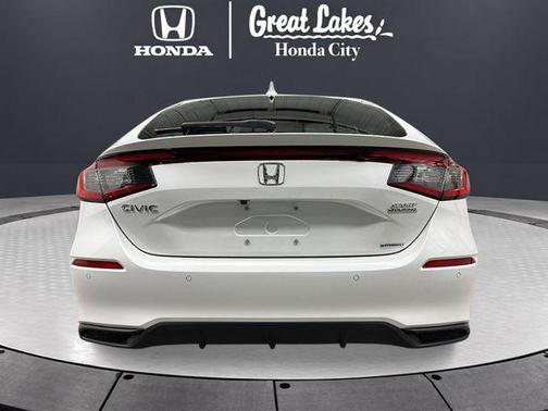 Platinum White Pearl 2026 Honda Civic Hybrid Sport Touring