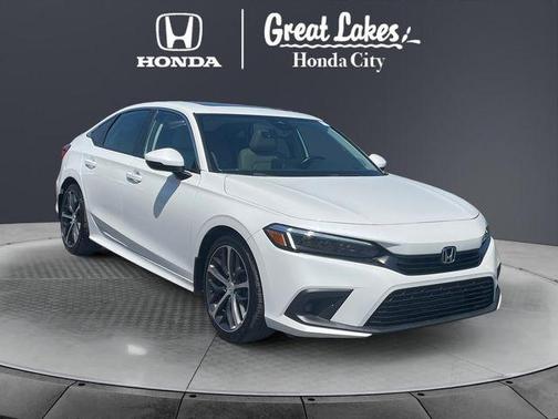 Platinum White Pearl 2024 Honda Civic Touring