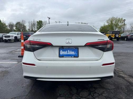 Platinum White Pearl 2024 Honda Civic Touring