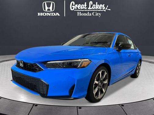 Boost Blue Pearl 2026 Honda Civic Hybrid Sport Touring