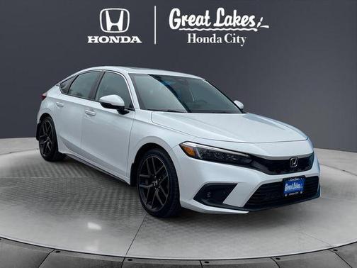 Platinum White Pearl 2023 Honda Civic Sport Touring