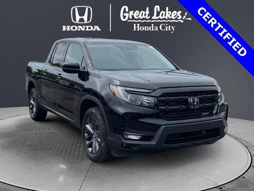 Crystal Black Pearl 2025 Honda Ridgeline Sport