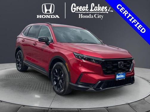 Radiant Red Metallic 2024 Honda CR-V Hybrid Sport