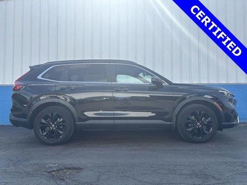 Crystal Black Pearl 2025 Honda CR-V Hybrid Sport Touring