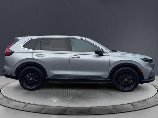Solar Silver Metallic 2025 Honda CR-V Hybrid Sport