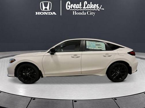 Platinum White Pearl 2026 Honda Civic Hybrid Sport
