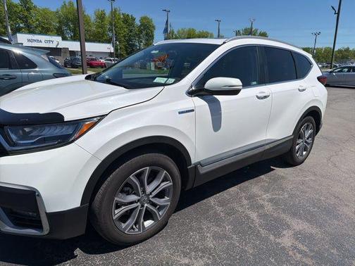 Platinum White Pearl 2022 Honda CR-V Hybrid Touring
