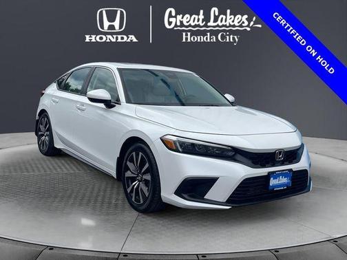 Platinum White Pearl 2023 Honda Civic EX-L