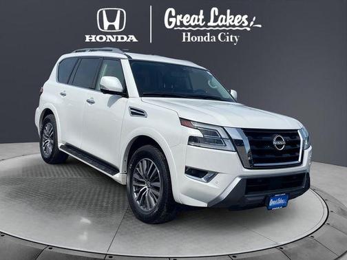 Aspen White 2024 Nissan Armada SL