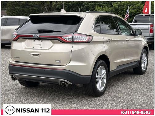 White Gold Metallic 2017 Ford Edge SEL