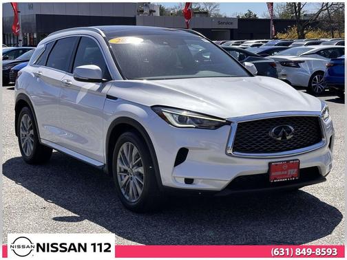 Radiant White 2023 INFINITI QX50 LUXE AWD