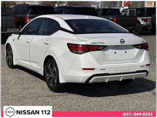 Aspen White Tricoat 2021 Nissan Sentra SV