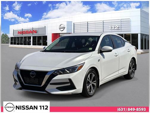 Aspen White Tricoat 2021 Nissan Sentra SV