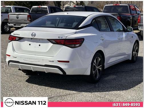 Aspen White Tricoat 2021 Nissan Sentra SV