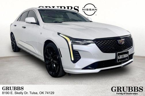 Crystal White Tri-Coat 2023 Cadillac CT4 Luxury